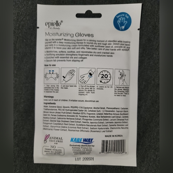 Epielle Moisturizing, Hydrating, Nourishing Glove & Sock Set of 5 - NEW - Picture 7 of 11